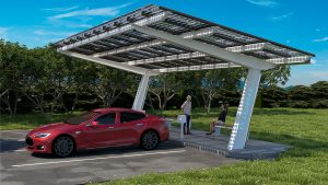 McLaren Vale - Electric Vehicle shade structure